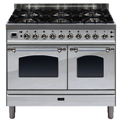 ILVE Milano Dual Fuel Range Cooker Stainless Steel